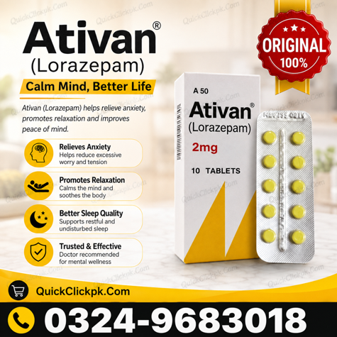 Ativan Tablets in Pakistan